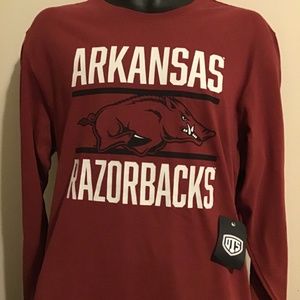 🔥🔥🔥🔥NWT, ARKANSAS RAZORBACKS, COTTON JERSEY SIZE LARGE , unisex